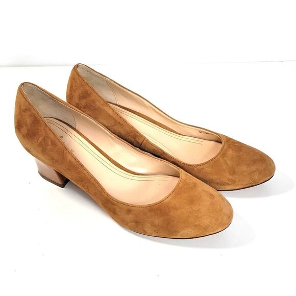 Cole Haan Womens Low block Heel Pumps Suede Size US 7B - Picture 2 of 15